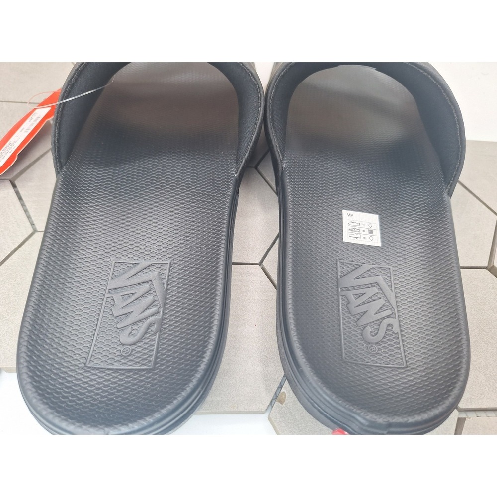 Vans La Costa Slide-On Slides Black White Sandals Men's Size 12 NWOB 2025 - Picture 8 of 9